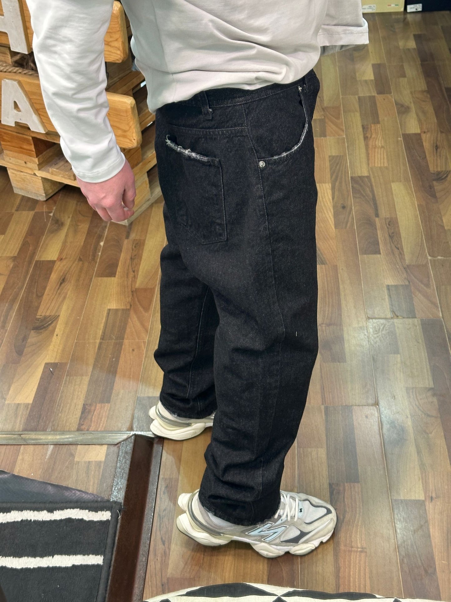JEANS BAGGY FIT SUPERBLACK CIANOTIC MOD STRAIGHT FIT 01