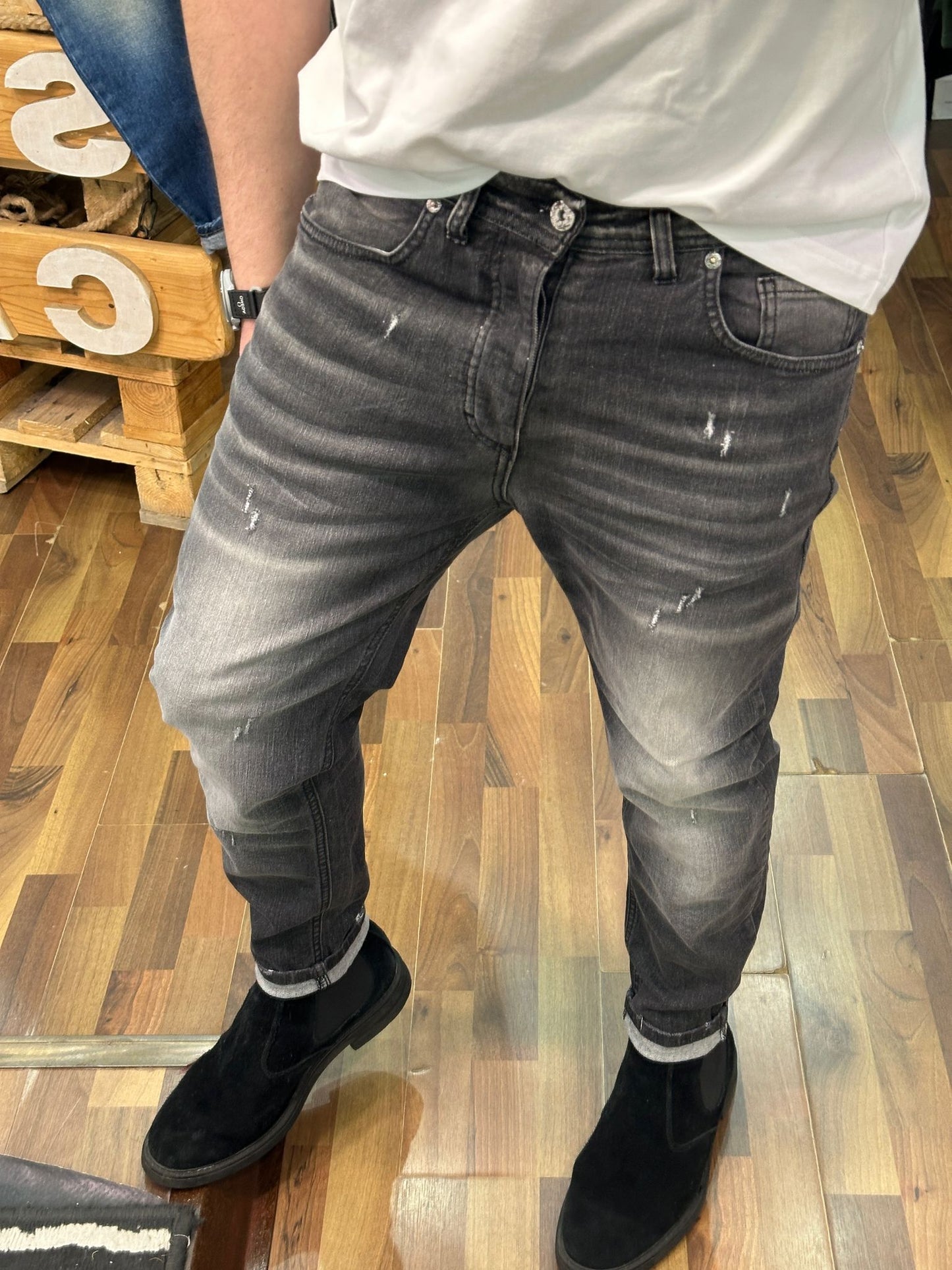 JEANS CIANOTIC MOD. BRANDO BLACK