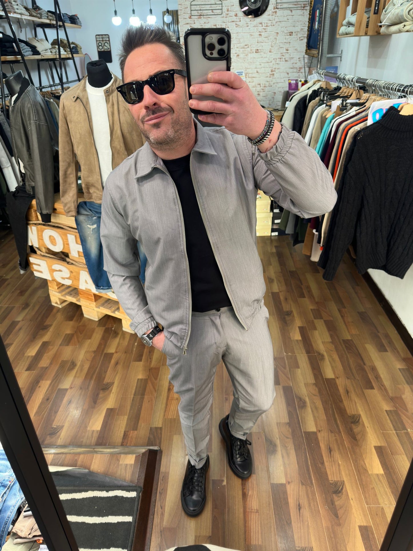 COORDINATO CLASSICO SPORTIVO PANTALONE PIU GIACCA