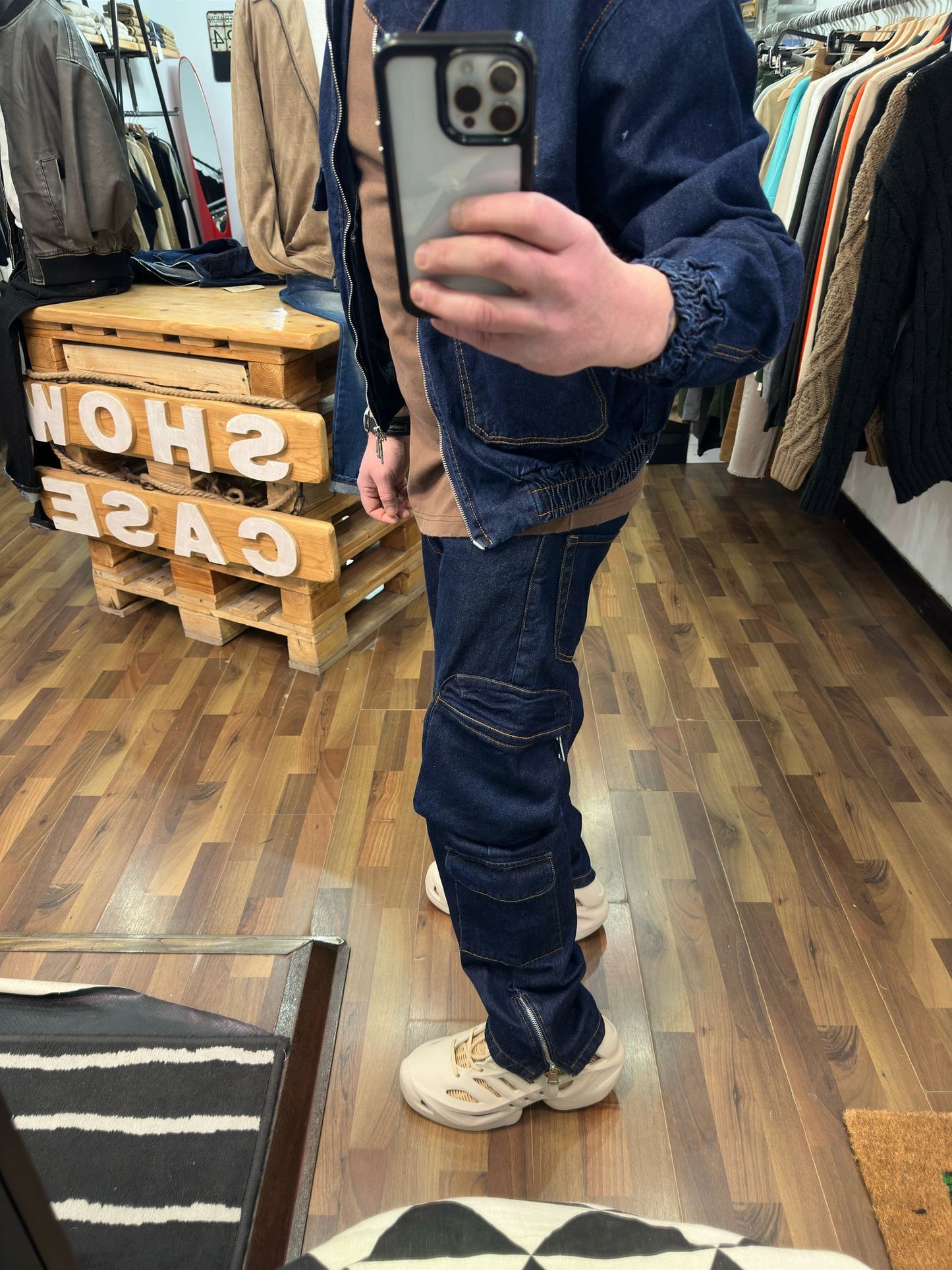 COORDINATO MOD. LAMAR CARGO BAGGY E GIACCA CROPPED JEANS JUSTWEST