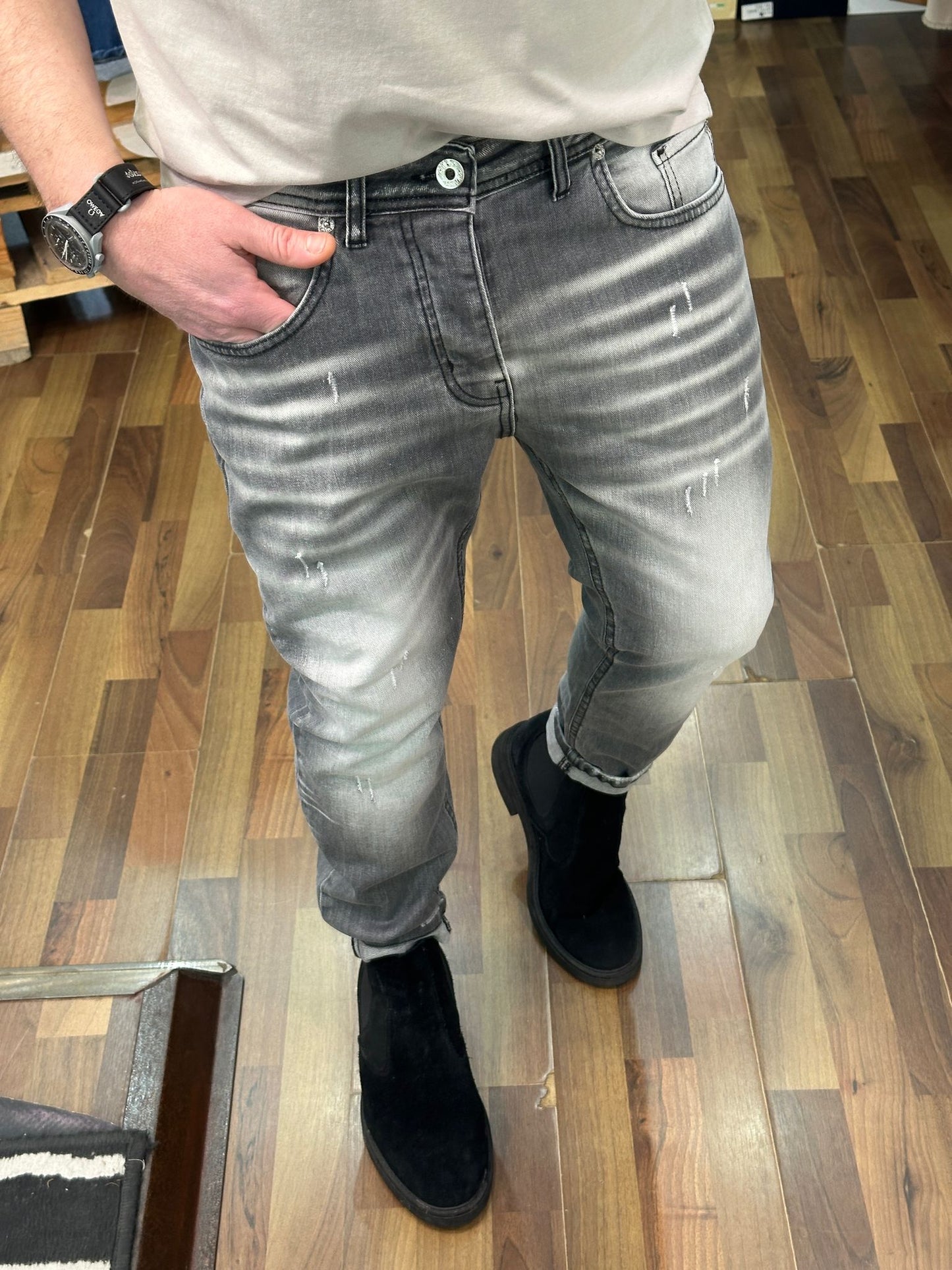 JEANS CIANOTIC MOD BRANDO GRAY