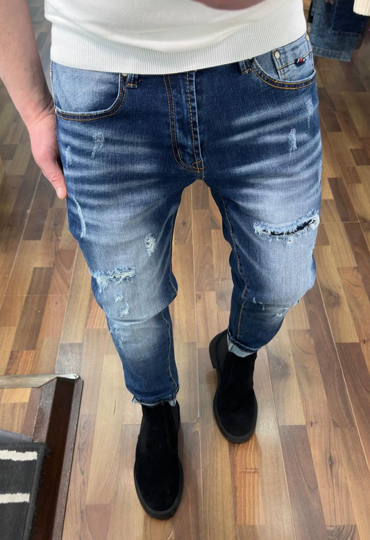 Jeans blu slim fit